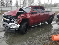 Chevrolet salvage cars for sale: 2017 Chevrolet Silverado K1500 LT