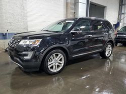 Salvage cars for sale at Ham Lake, MN auction: 2017 Ford Explorer Limited