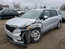 Salvage cars for sale at Lansing, MI auction: 2023 KIA Carnival LX