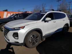 Hyundai Santa fe Vehiculos salvage en venta: 2020 Hyundai Santa FE SEL