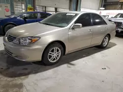 Salvage cars for sale at Eldridge, IA auction: 2002 Toyota Camry LE