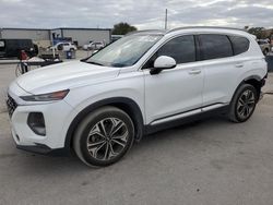 Carros salvage a la venta en subasta: 2019 Hyundai Santa FE Limited