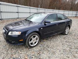 Salvage cars for sale at West Warren, MA auction: 2008 Audi A4 2.0T Quattro