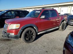 Ford Explorer salvage cars for sale: 2007 Ford Explorer Sport Trac XLT