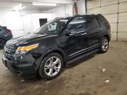 Salvage cars for sale at Ham Lake, MN auction: 2015 Ford Explorer Limited