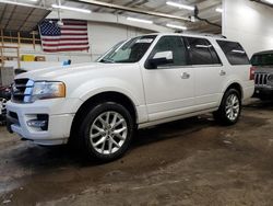 Salvage cars for sale at Ham Lake, MN auction: 2017 Ford Expedition Limited