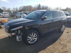 Salvage cars for sale from Copart Chalfont, PA: 2017 Jeep Cherokee Limited