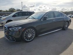 Salvage cars for sale at Orlando, FL auction: 2024 Mercedes-Benz S S580E 4matic