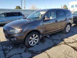 Salvage cars for sale at Littleton, CO auction: 2011 Mitsubishi Outlander GT