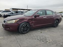 Salvage cars for sale at Grand Prairie, TX auction: 2008 Honda Accord EXL