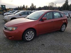 Salvage cars for sale at Graham, WA auction: 2010 Subaru Impreza 2.5I