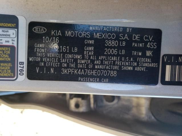 2017 KIA Forte LX