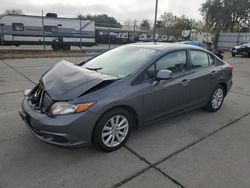 Vehiculos salvage en venta de Copart Sacramento, CA: 2012 Honda Civic EXL