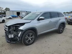 Salvage cars for sale from Copart Harleyville, SC: 2019 Toyota Highlander LE