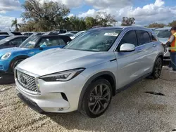 Salvage cars for sale at Arcadia, FL auction: 2019 Infiniti QX50 Essential