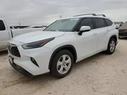 Salvage cars for sale at Andrews, TX auction: 2024 Toyota Highlander LE