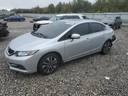 Salvage cars for sale at auction: 2015 Honda Civic EX