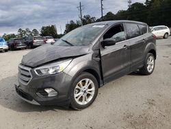 Salvage cars for sale at Savannah, GA auction: 2019 Ford Escape SE