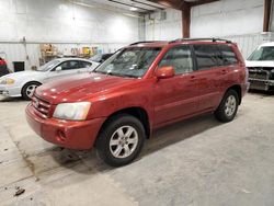 Salvage cars for sale at Milwaukee, WI auction: 2003 Toyota Highlander Limited