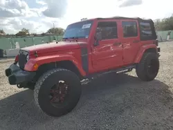 Salvage cars for sale at Riverview, FL auction: 2018 Jeep Wrangler Unlimited Sport