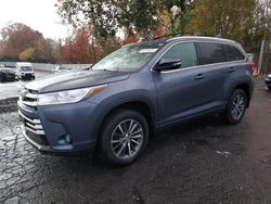 Salvage cars for sale from Copart Portland, OR: 2017 Toyota Highlander SE