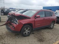 Salvage cars for sale at Woodhaven, MI auction: 2017 Jeep Compass Latitude