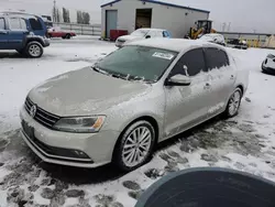 Volkswagen salvage cars for sale: 2015 Volkswagen Jetta SE