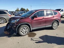 Salvage cars for sale at Nampa, ID auction: 2016 Honda CR-V EX