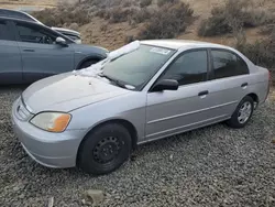 Honda salvage cars for sale: 2001 Honda Civic LX