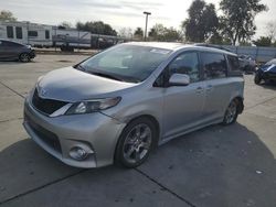 Salvage cars for sale at Sacramento, CA auction: 2011 Toyota Sienna Sport