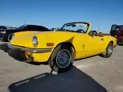 Salvage cars for sale at Grand Prairie, TX auction: 1975 Triumph Spitfire