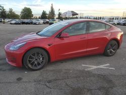 Salvage cars for sale at Rancho Cucamonga, CA auction: 2022 Tesla Model 3