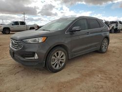 Salvage cars for sale at Andrews, TX auction: 2019 Ford Edge Titanium