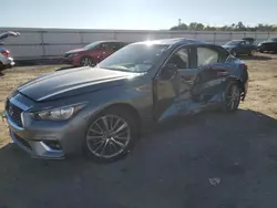 Salvage cars for sale at Fredericksburg, VA auction: 2018 Infiniti Q50 Luxe