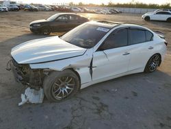 Salvage cars for sale at Fresno, CA auction: 2018 Infiniti Q50 Luxe