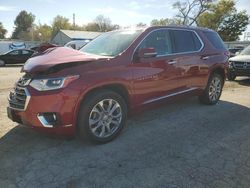 Salvage cars for sale at Wichita, KS auction: 2018 Chevrolet Traverse Premier