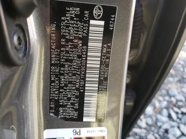 2012 Toyota Camry Base