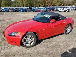 Honda s2000 salvage cars for sale: 2002 Honda S2000