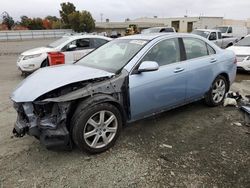 Salvage cars for sale at Martinez, CA auction: 2005 Acura TSX