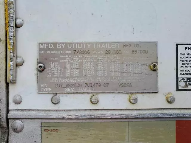 2007 Utility Trailer