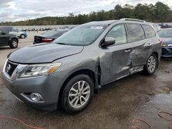 Salvage cars for sale at Harleyville, SC auction: 2016 Nissan Pathfinder S