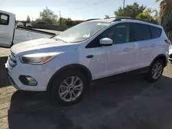 Salvage cars for sale at San Martin, CA auction: 2018 Ford Escape SE