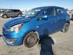 Mitsubishi salvage cars for sale: 2018 Mitsubishi Mirage ES