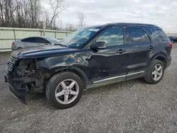 Salvage cars for sale at Leroy, NY auction: 2016 Ford Explorer XLT