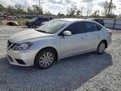 Salvage cars for sale at Riverview, FL auction: 2017 Nissan Sentra S