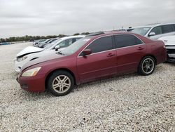 Salvage cars for sale at New Braunfels, TX auction: 2006 Honda Accord EX