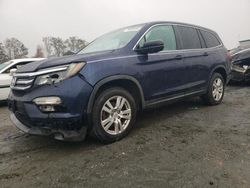 Honda salvage cars for sale: 2016 Honda Pilot LX