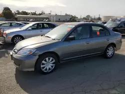 Salvage cars for sale from Copart Martinez, CA: 2004 Honda Civic LX