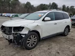 Salvage cars for sale at Mendon, MA auction: 2015 Nissan Pathfinder S