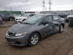 Salvage cars for sale at Elgin, IL auction: 2013 Honda Civic LX